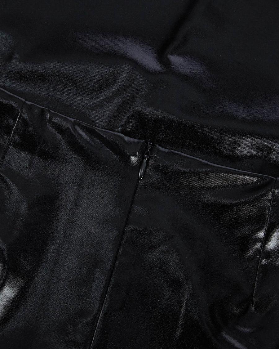 Scaglione SKIRT METAL TUBINO LUNGA BLACK Presa