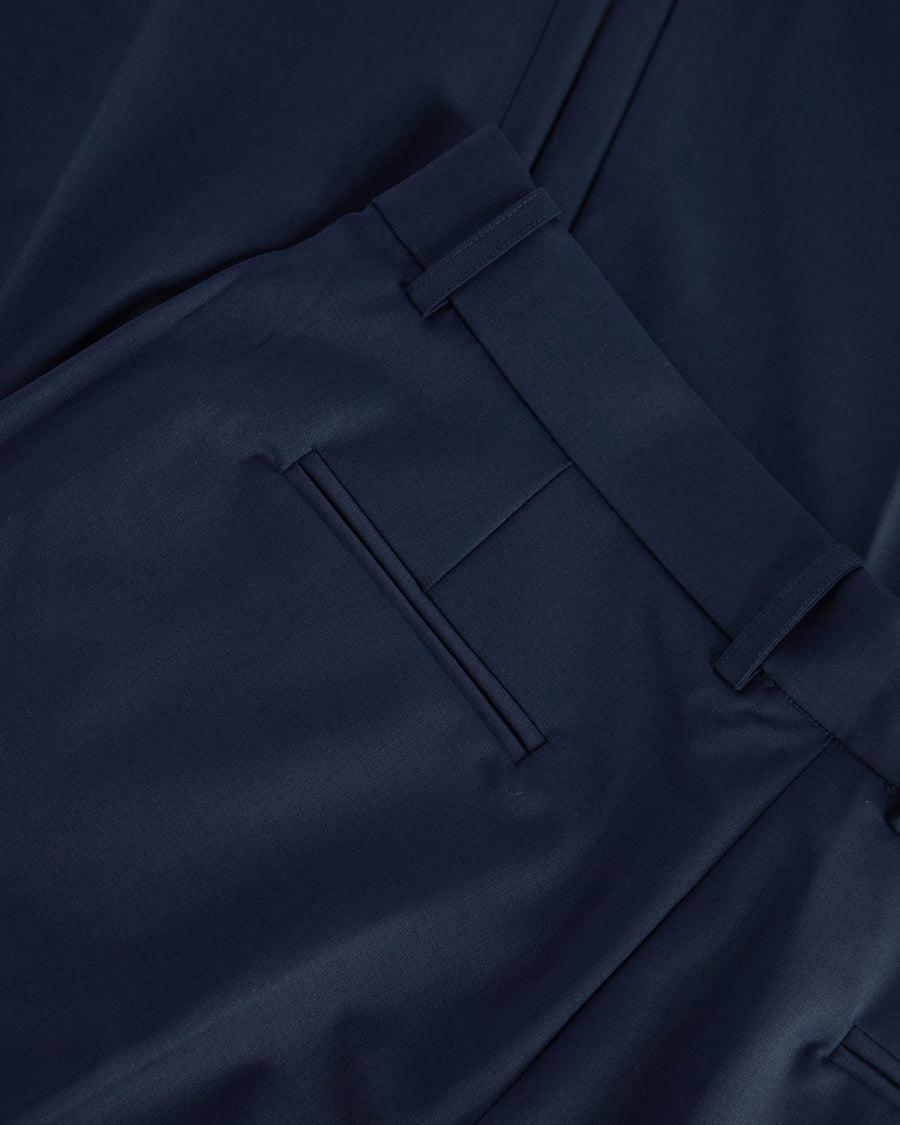 Scaglione PANTS PIEGA CENTALE MERINO NAVY Sconto
