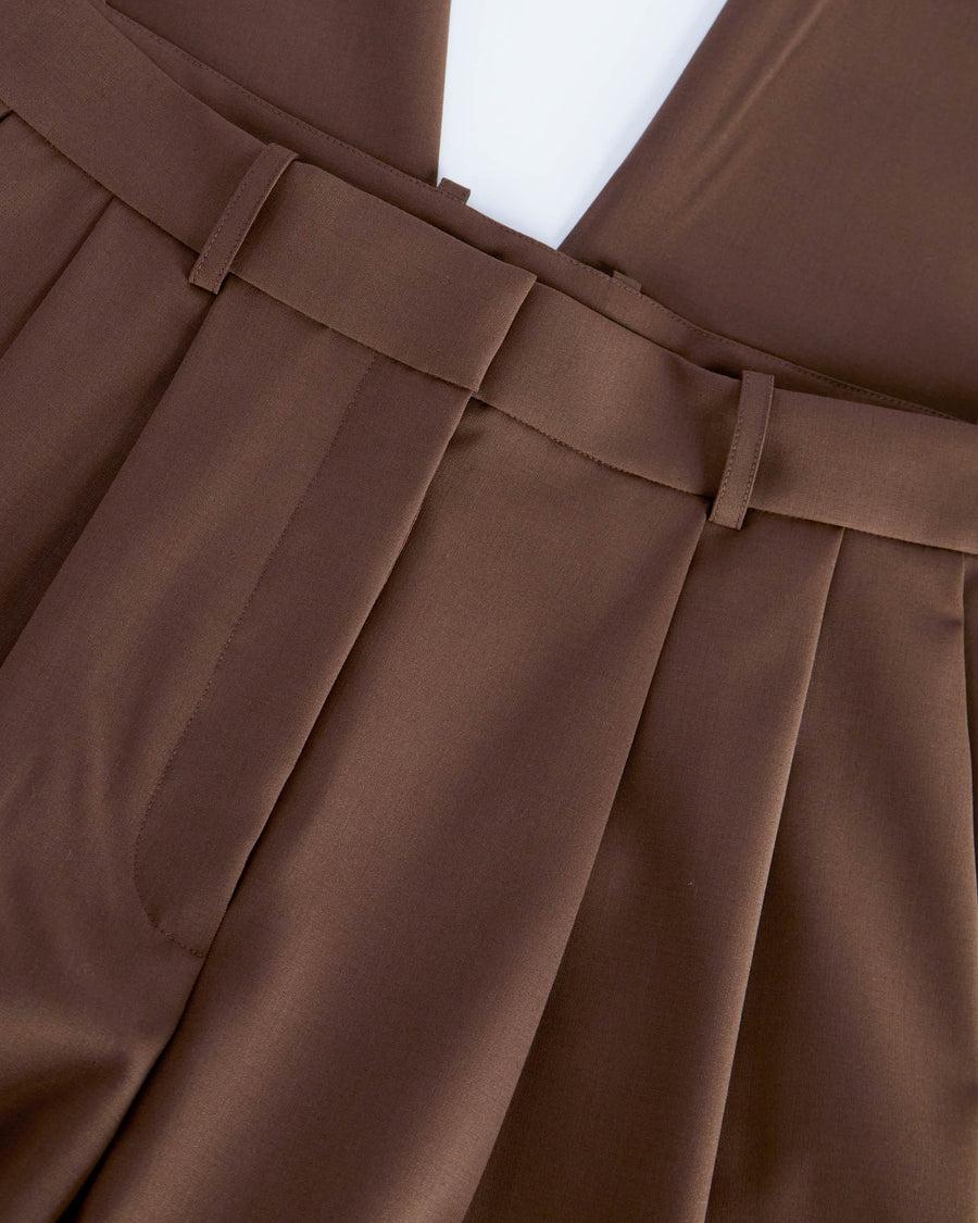 Scaglione PANTS PINCES MERINO BI-STRETCH EBANO Online