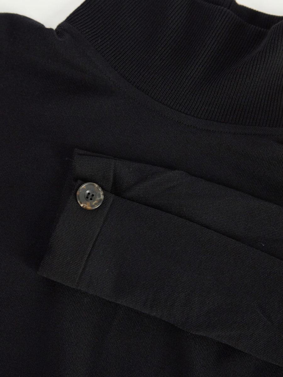Scaglione TURTLE NECK SWEATSHIRT BLACK Saldi