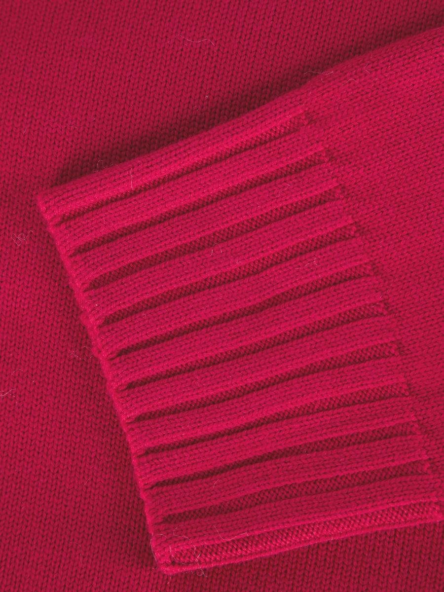 Scaglione ROUND NECK BOXY SOFT MAGENTA Vendita Calda