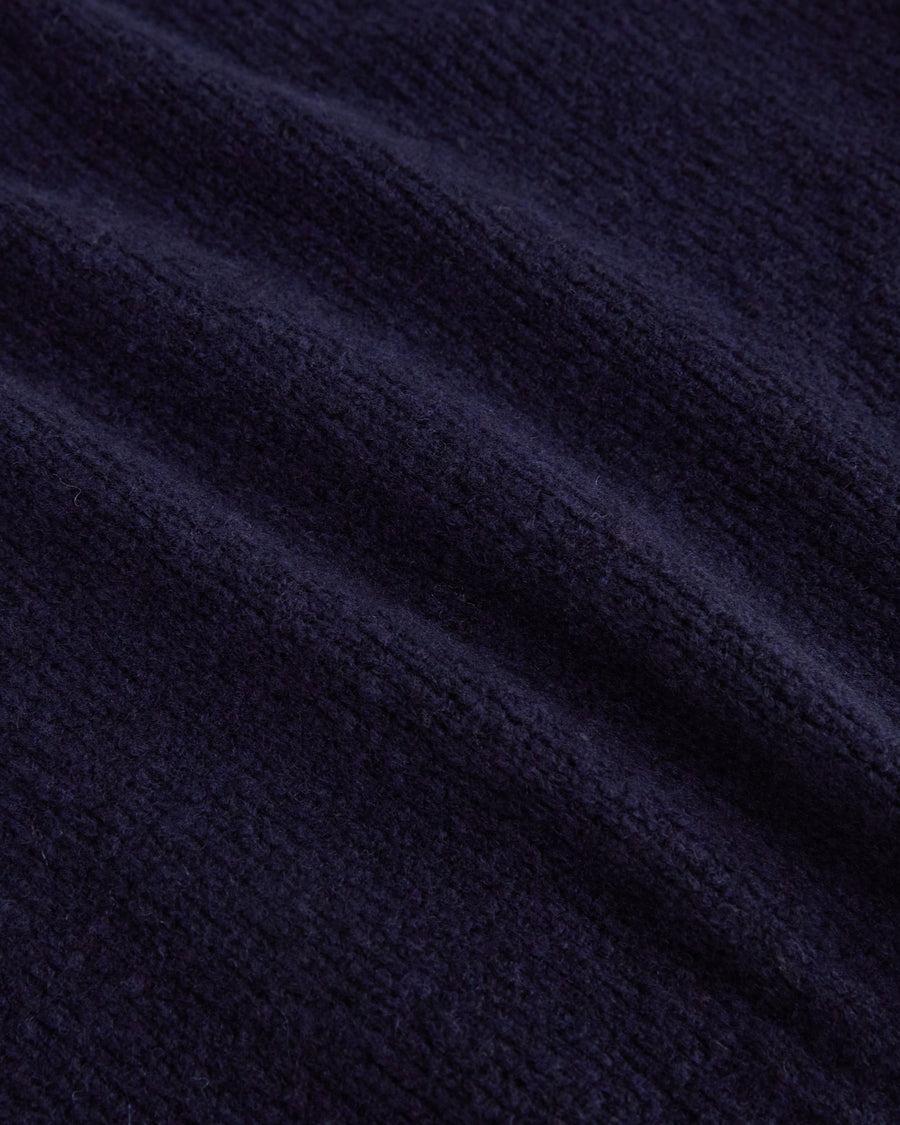Scaglione ROUND NECK SLIM PUFFED CASHMERE SEAMLESS NAVY Vendita Economica