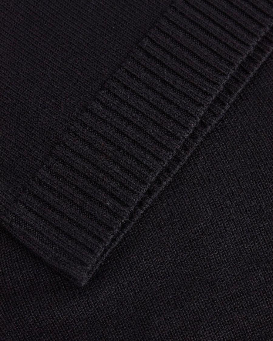 Scaglione ROUND NECK MERINO SOFT BLACK Vendite Flash