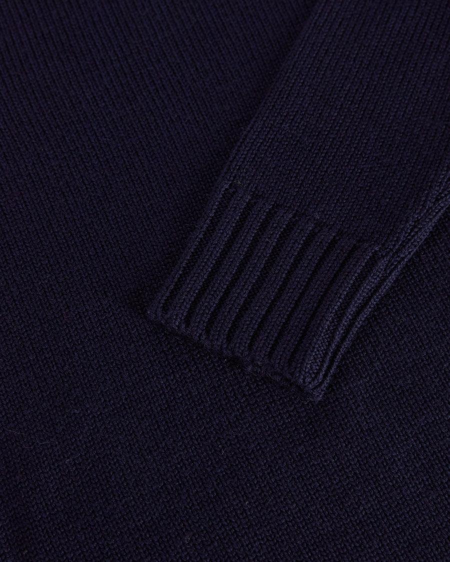 Scaglione ROUND NECK MERINO SOFT NAVY In Saldo