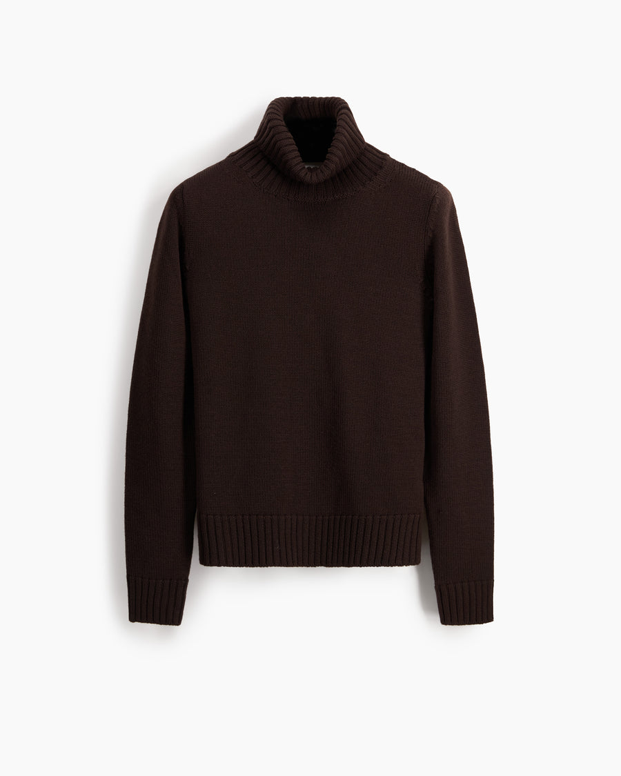 Scaglione TURTLE NECK MERINO SOFT EBANO 2025