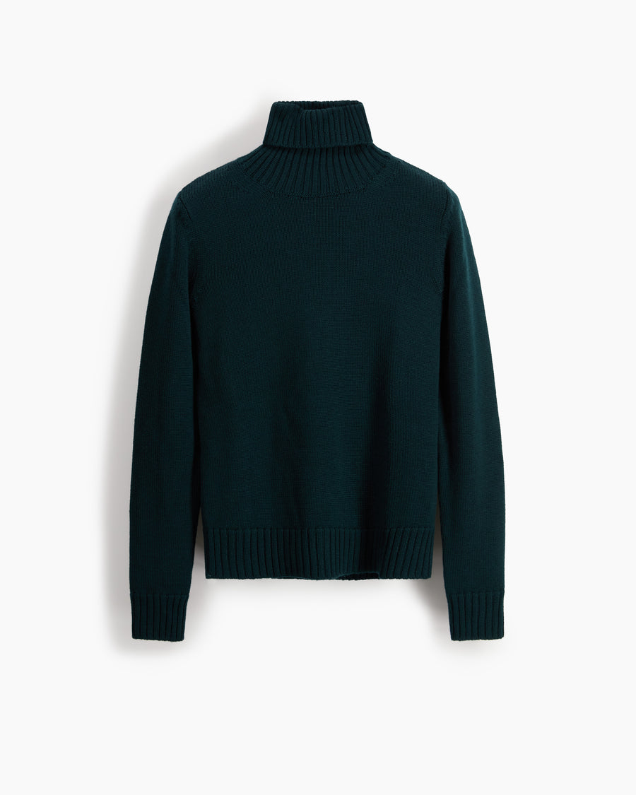Scaglione TURTLE NECK MERINO SOFT FOREST Italy