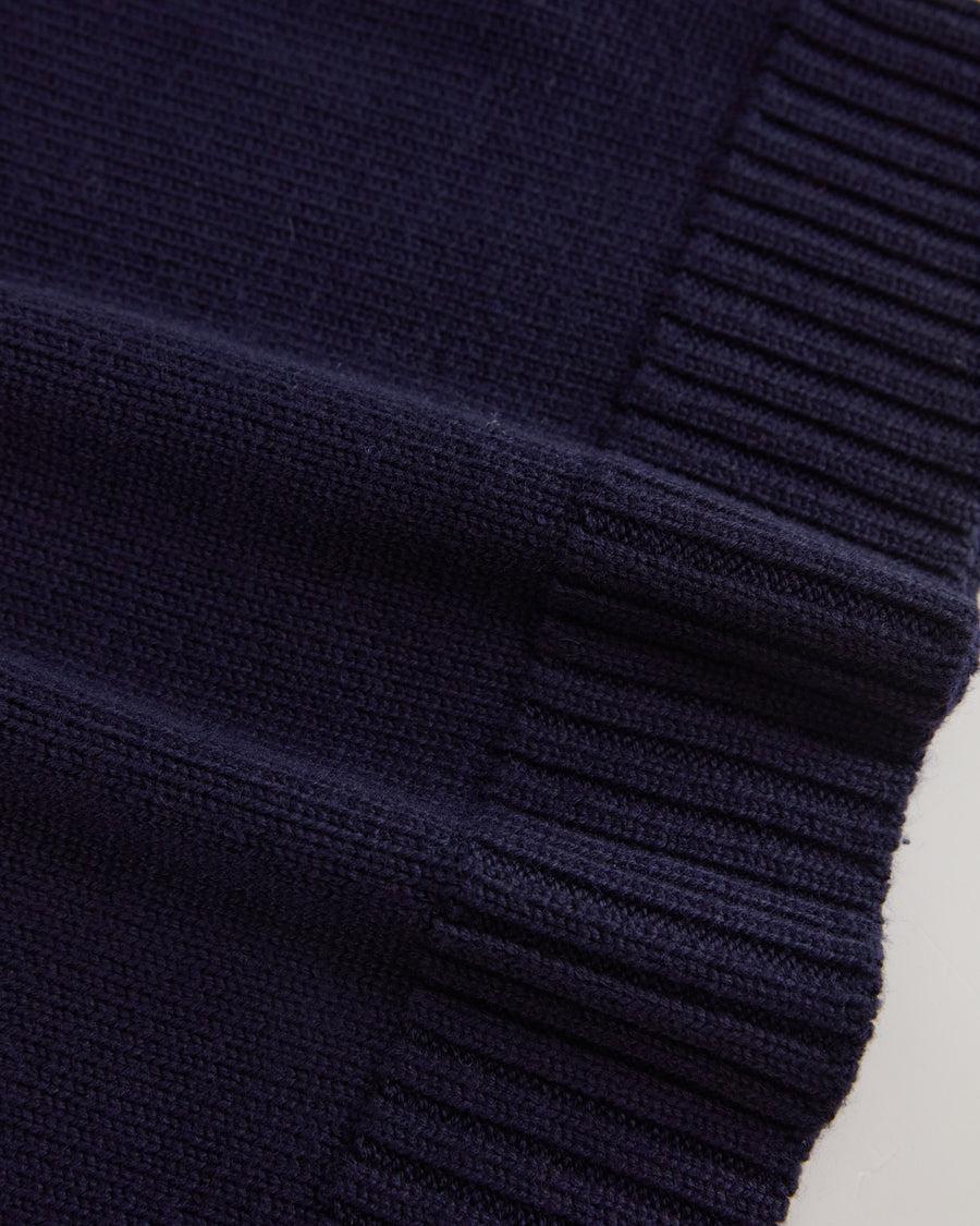 Scaglione V.NECK MERINO SOFT NAVY Nuovo