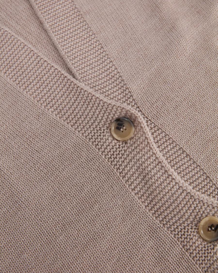 Scaglione CARDIGAN RAGLAN SEAMLESS MERINO BEIGE Qualità