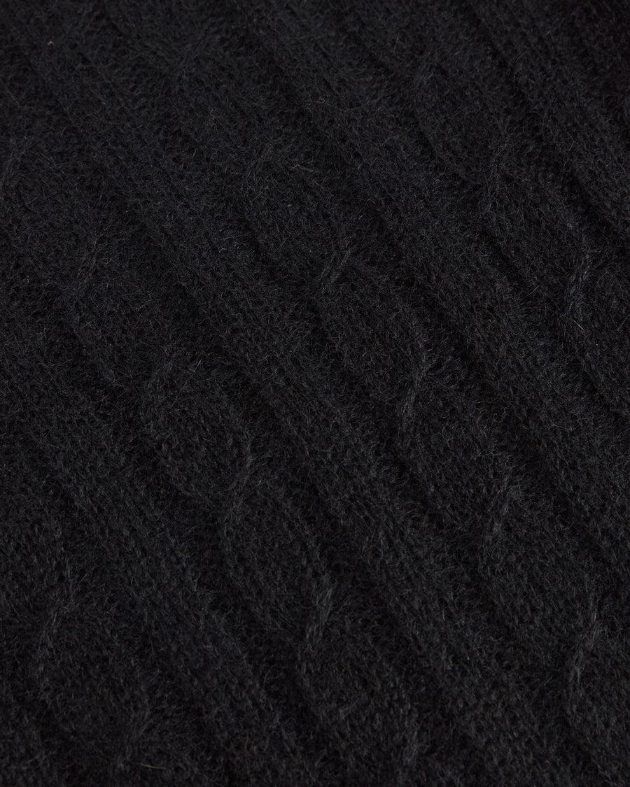 Scaglione TURTLE NECK SLIM CABLES ULTRALIGHT BLACK Outlet