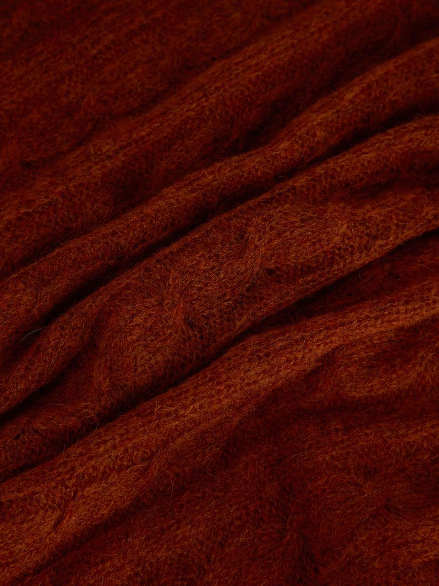 Scaglione ROUND NECK BOXY CABLES ULTRALIGHT RUST In Vendita