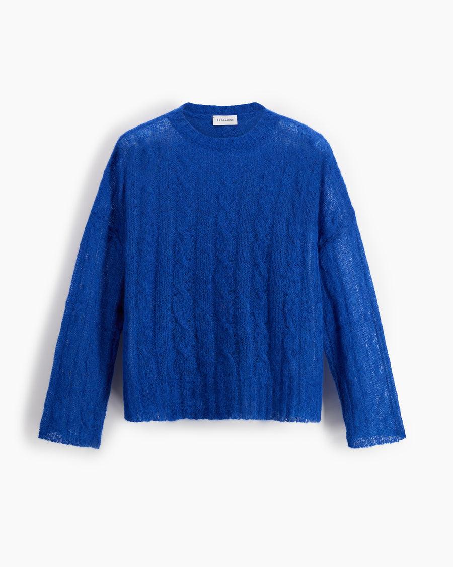 Scaglione ROUND NECK BOXY CABLES ULTRALIGHT LIMONGE Saldi