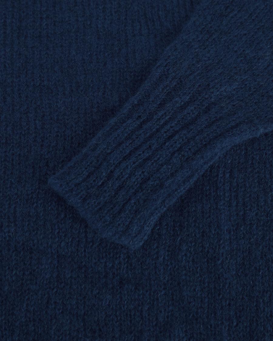 Scaglione BOAT NECK BOXY RAGLAN SEAMLESS NAVY Vendita Calda