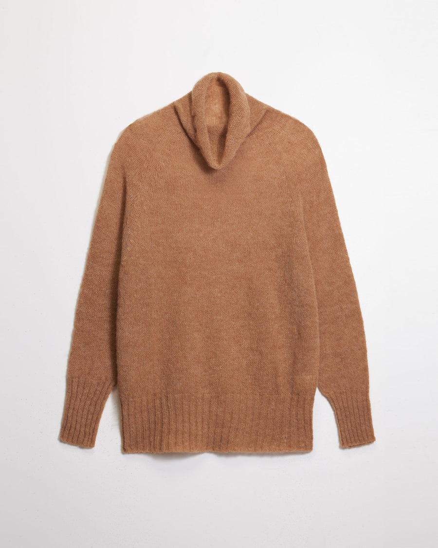 Scaglione TURTLE NECK RAGLAN SEAMLESS CARAMEL I Più Venduti