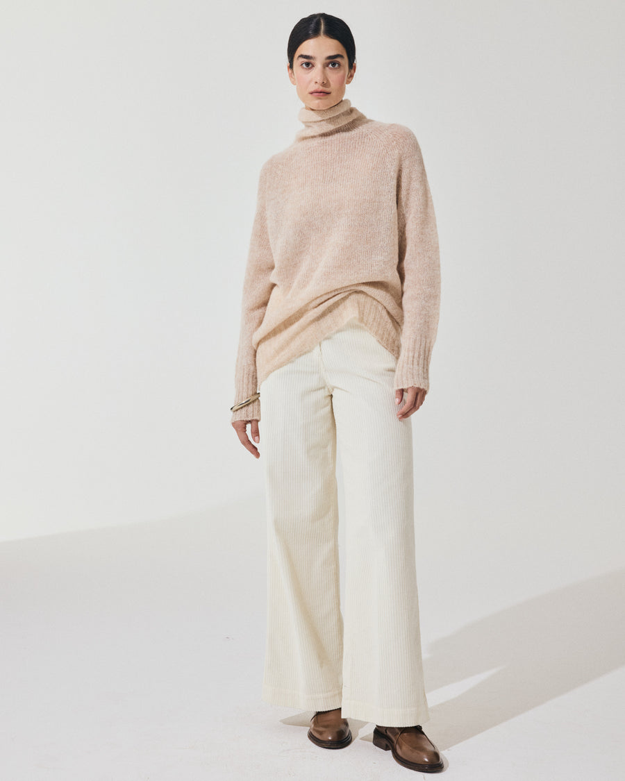 Scaglione TURTLE NECK RAGLAN SEAMLESS SAND Vendite Flash