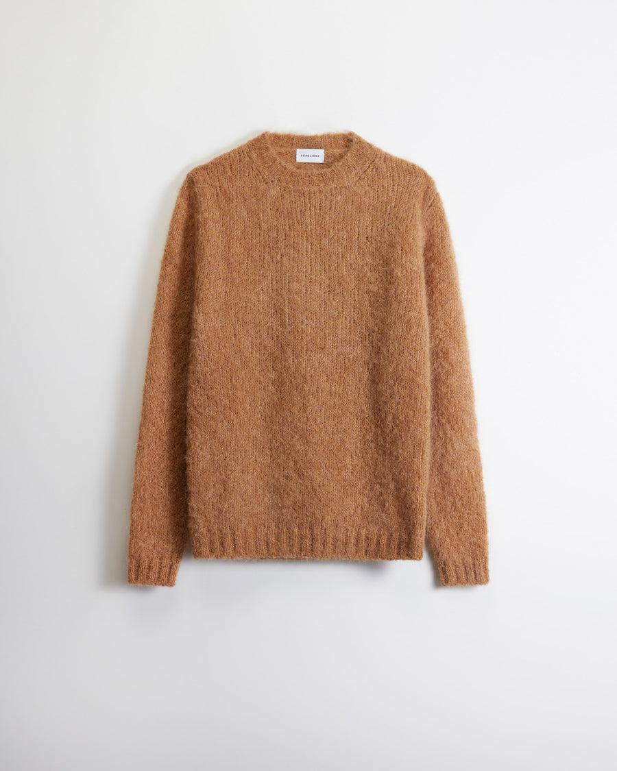 Scaglione ROUND NECK MESSY HAIR CARAMEL Italia