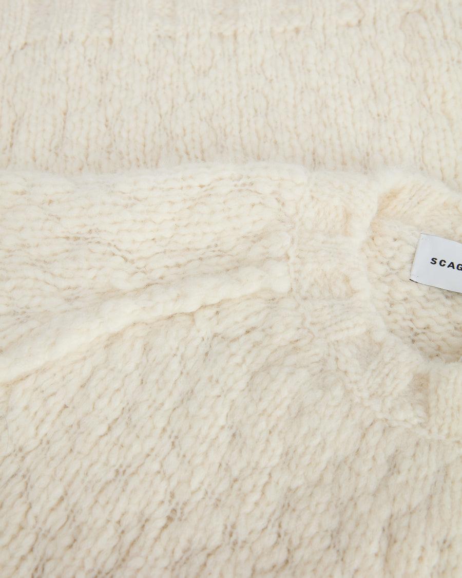 Scaglione ROUND NECK RAGLAN SOFT ALPACA MILK Qualità