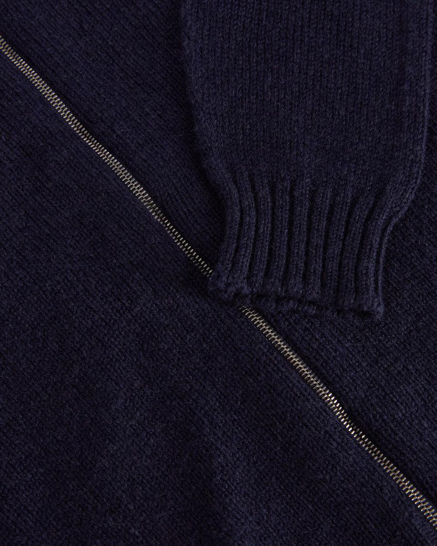 Scaglione ZIPPER SOFTWOOL DKNAVY Negozi Online