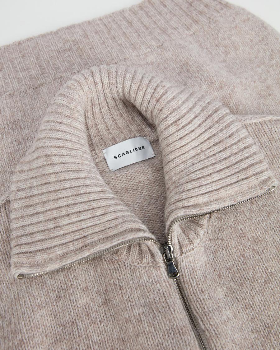 Scaglione ZIPPER SOFTWOOL BEIGE Promozione Limitata