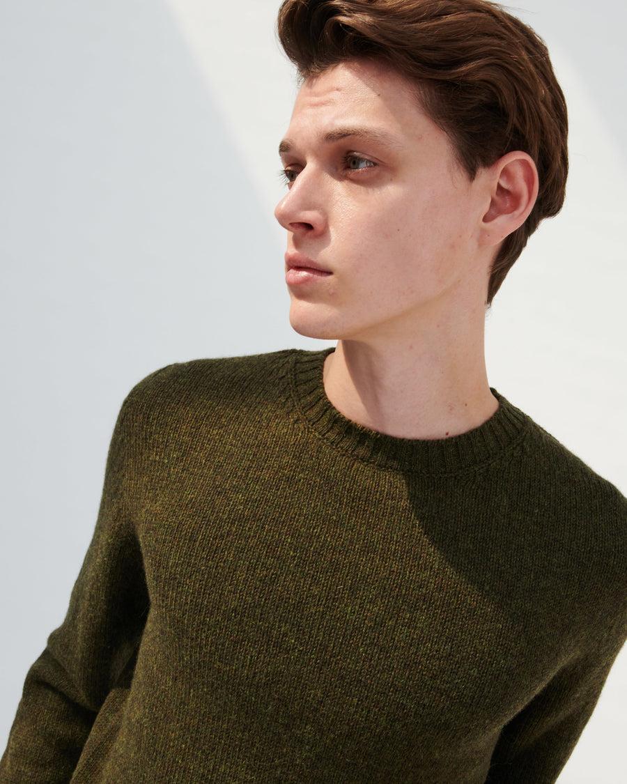 Scaglione ROUND NECK SEAMLESS SOFTWOOL ARMY Offerte