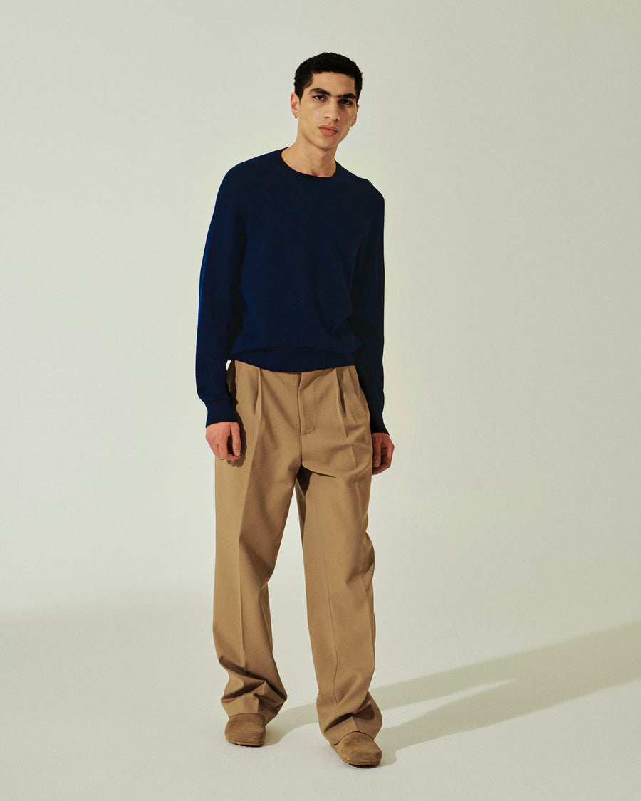 Scaglione GIROCOLLO SENZA CUCITURE MERINO NAVY Negozio