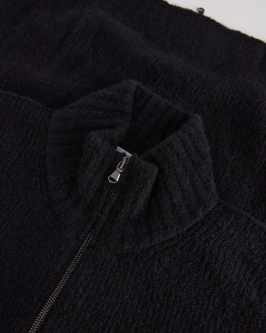 Scaglione ZIPPER PUFFED CASHMERE CASHMERE SEAMLESS BLACK Moda