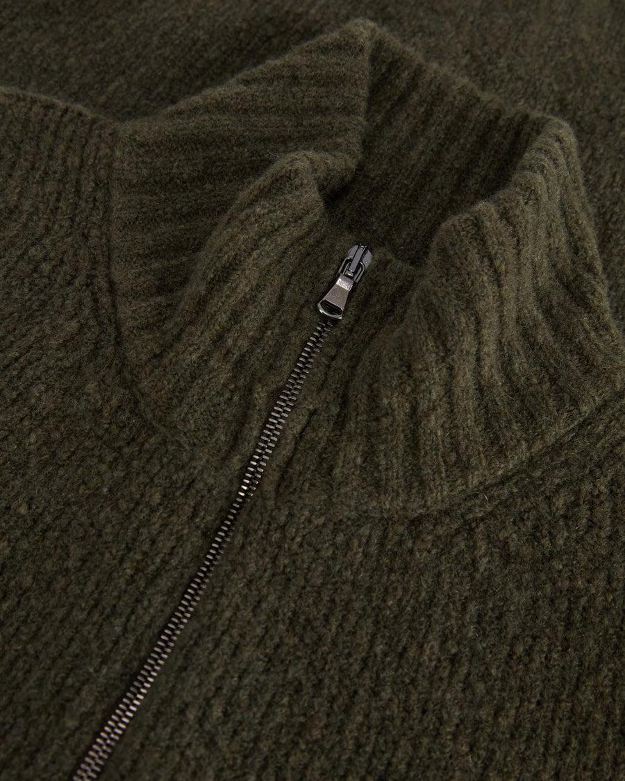 Scaglione ZIPPER PUFFED CASHMERE CASHMERE SEAMLESS FOREST Italia