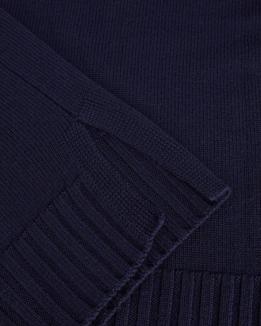 Scaglione ROUND NECK BOXY SOFT NAVY In Linea