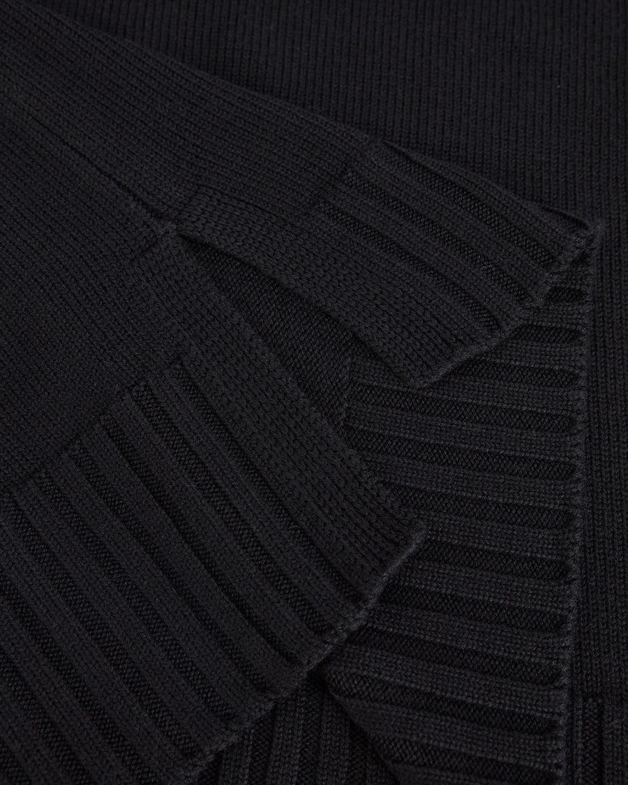 Scaglione ROUND NECK BOXY SOFT BLACK Qualità