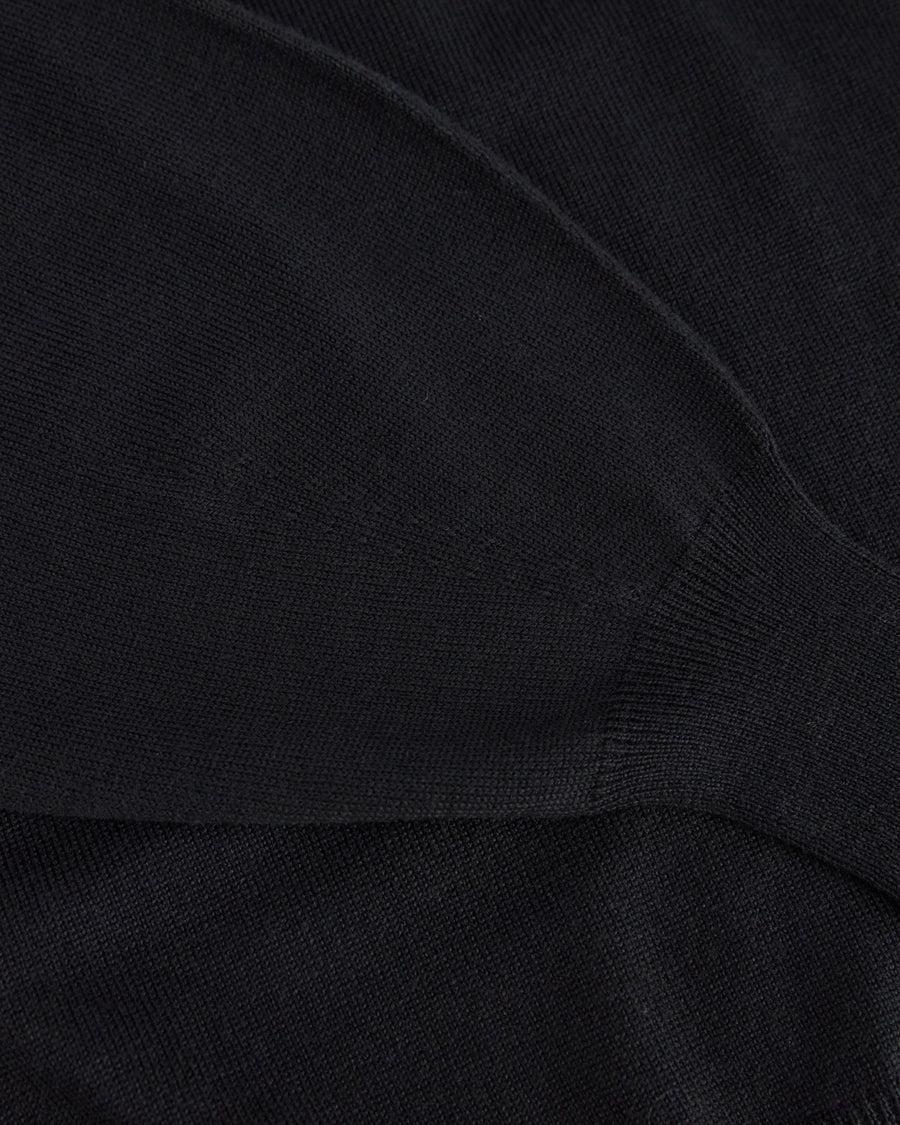 Scaglione ROUND NECK BOXY RAGLAN SEAMLESS MERINO BLACK Fino Al -60%