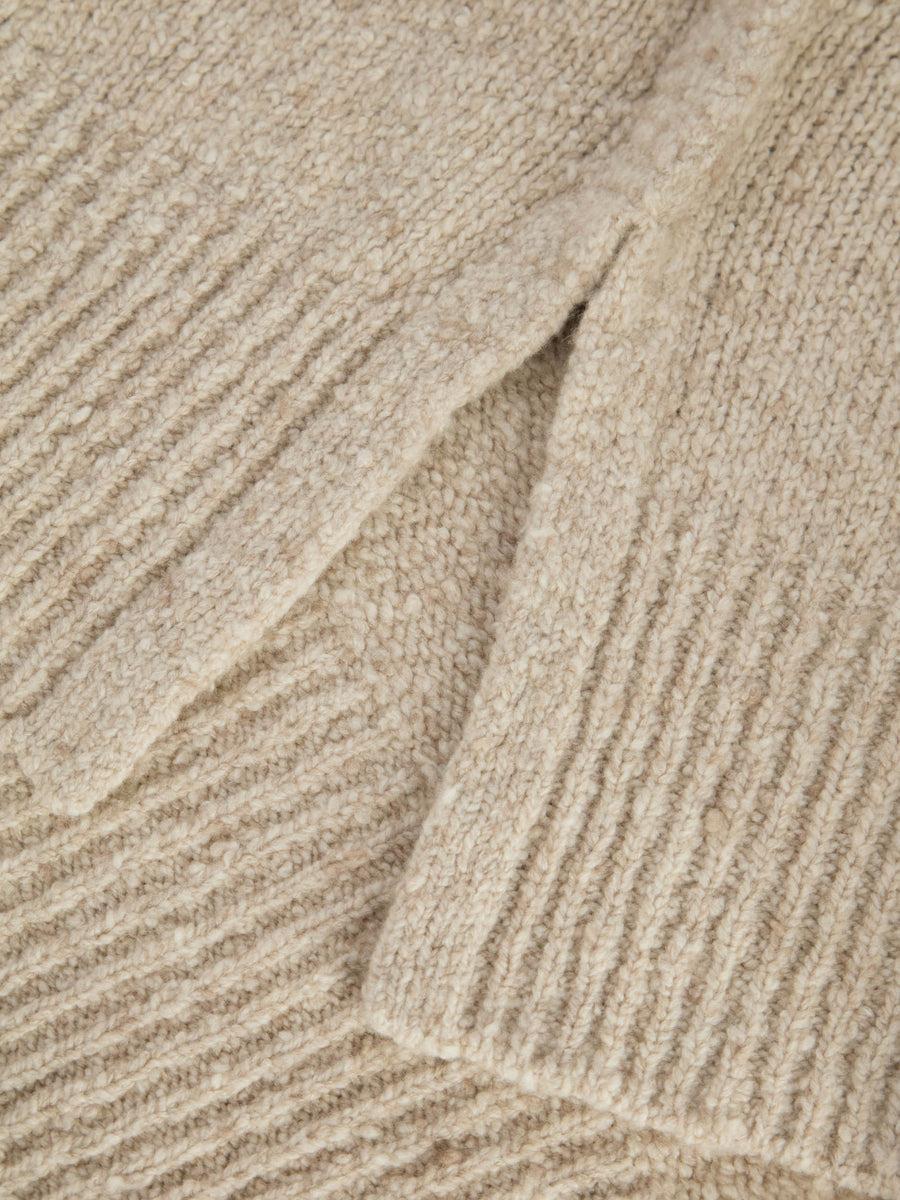 Scaglione PONCHO MAXI CASHMERE MULINE' SAND Offerte