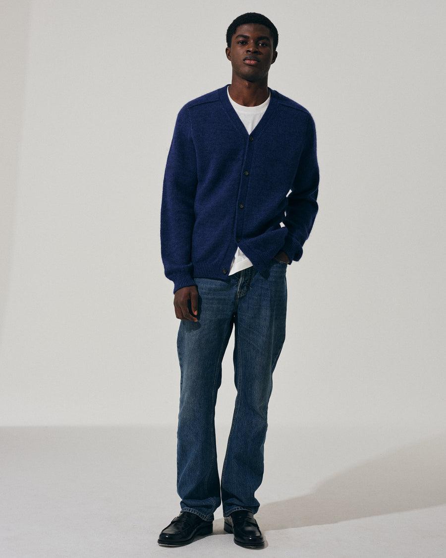 Scaglione CARDIGAN SHETLY S.MARTELLO NAVY Saldi Di Fabbrica