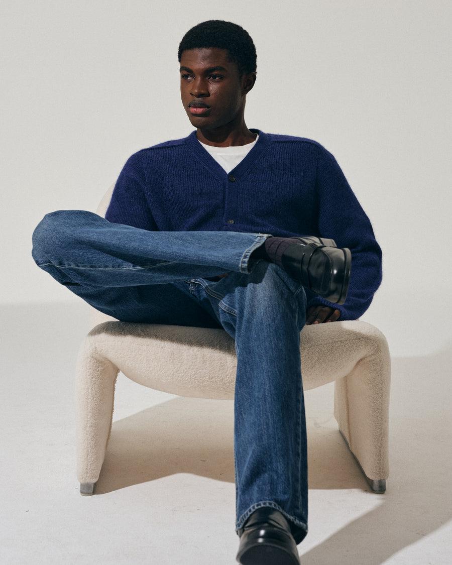 Scaglione CARDIGAN SHETLY S.MARTELLO NAVY Saldi Di Fabbrica
