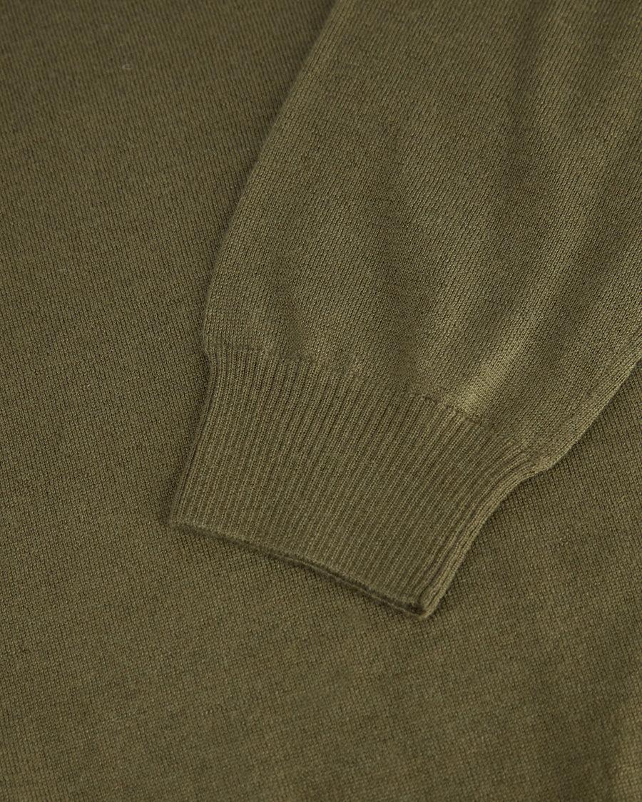 Scaglione ROUND NECK CASH-SILK MILITARY Vendita