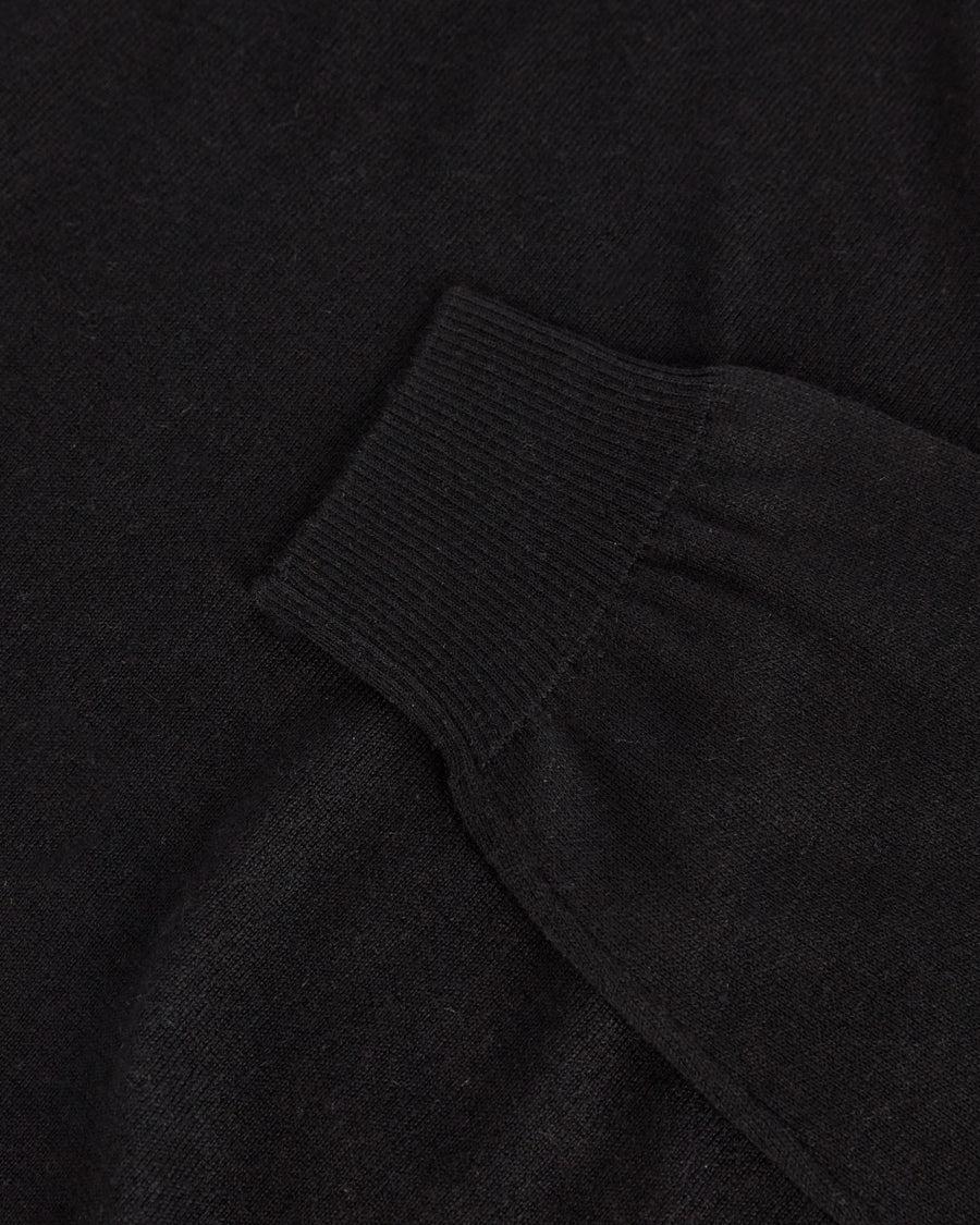 Scaglione ROUND NECK CASH-SILK BLACK Promozione