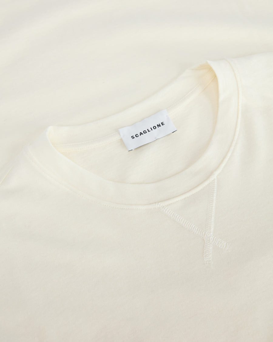 Scaglione T-SHIRT BASIC ML CASH-COTT MILK Pezzi Unici