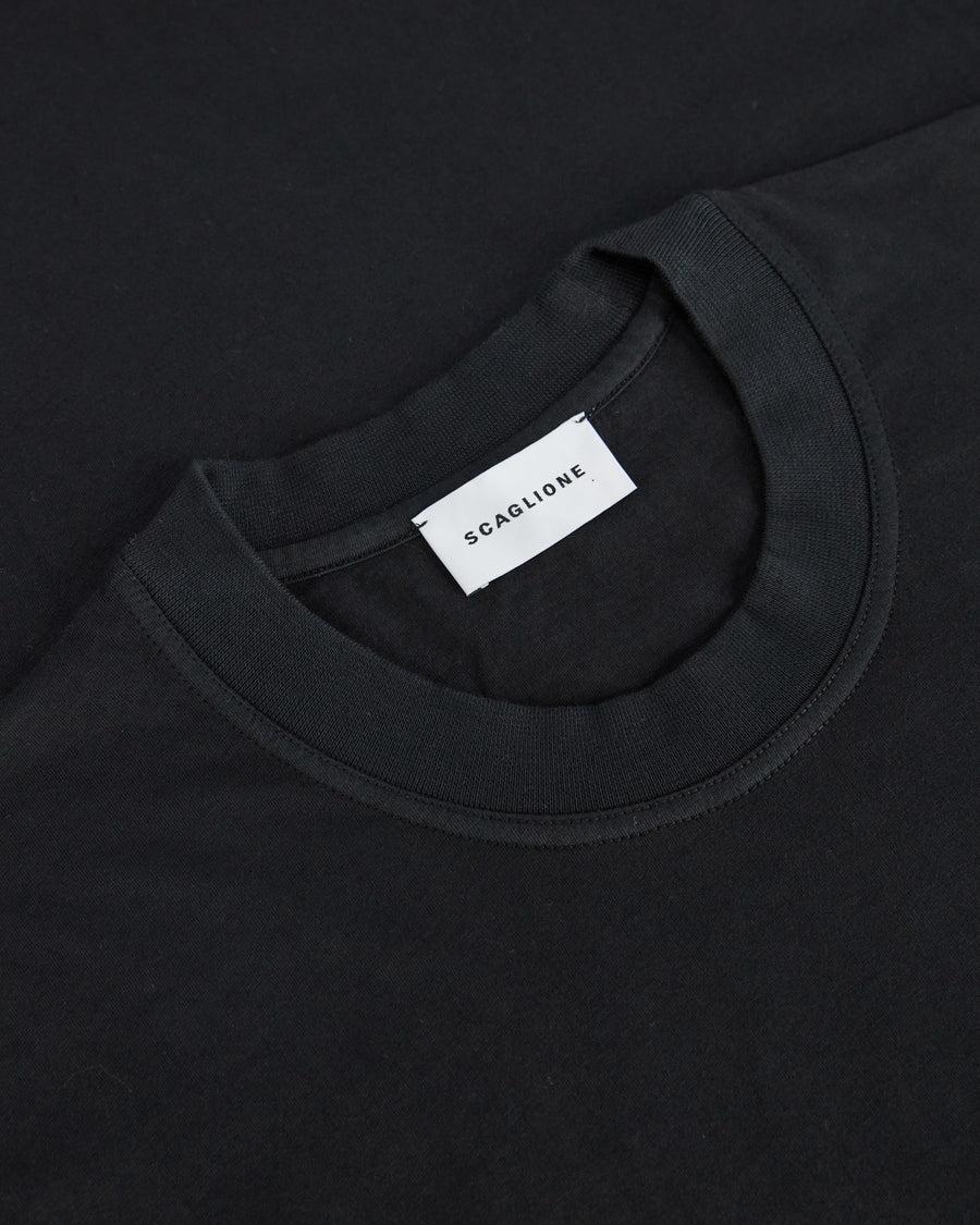 Scaglione T-SHIRT OVER J.COT BLACK Fino Al -60%