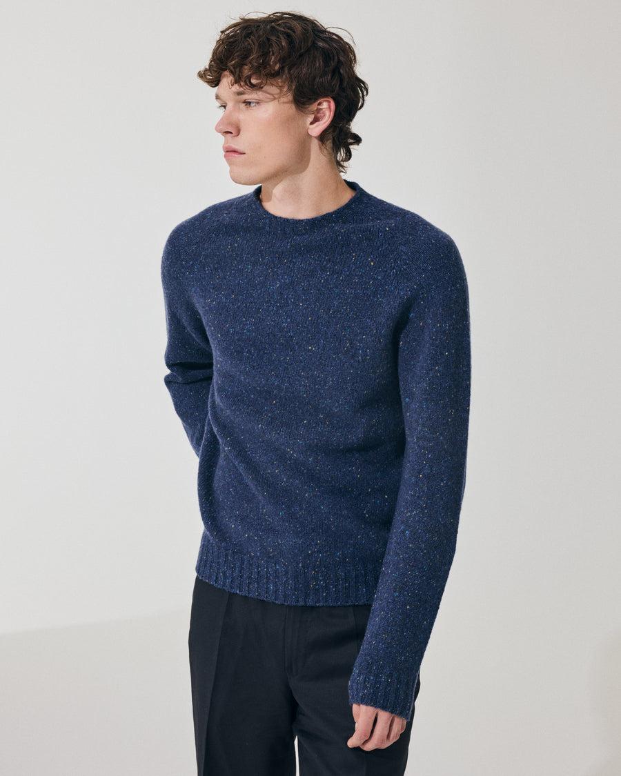 Scaglione ROUND NECK RAGLAN TWEEDMOULINE' ROYAL Affare Del Giorno