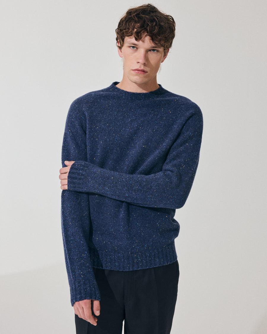 Scaglione ROUND NECK RAGLAN TWEEDMOULINE' ROYAL Affare Del Giorno