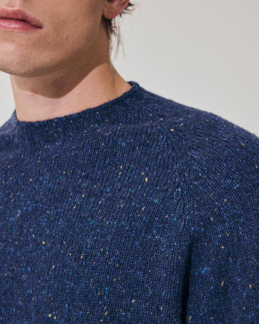 Scaglione ROUND NECK RAGLAN TWEEDMOULINE' ROYAL Affare Del Giorno