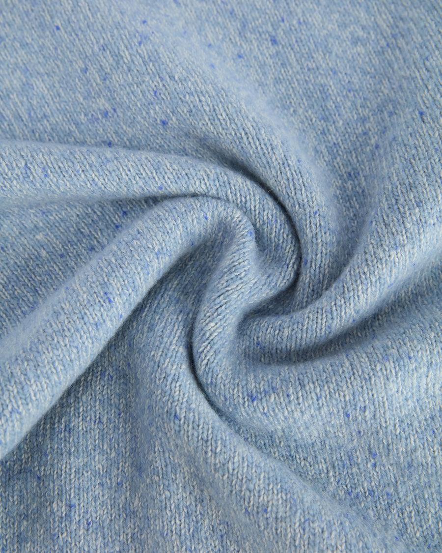 Scaglione ROUND NECK RAGLAN TWEEDMOULINE' CELESTE Prezzo Ridotto