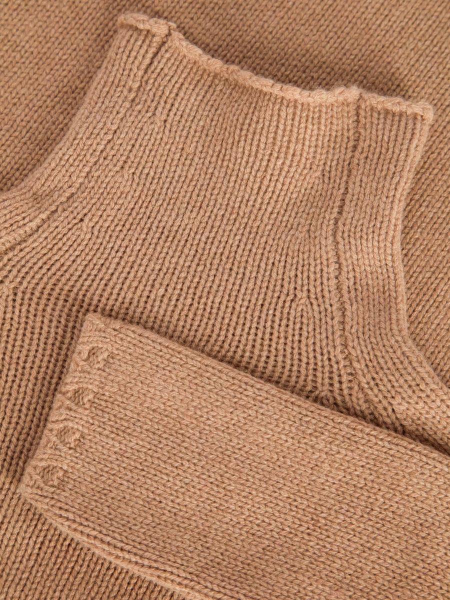 Scaglione MOCK NECK RAGLAN SUPERSOFT CARAMEL Vendita Economica