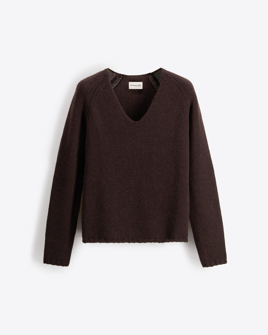 Scaglione V NECK SUPER SOFT EBANO 2025