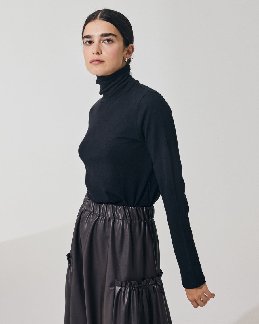 Scaglione TURTLENECK BASIC CASH/COT NERO Fino Al -60%