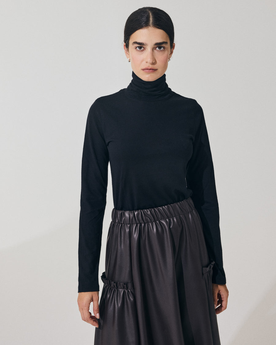 Scaglione TURTLENECK BASIC CASH/COT NERO Fino Al -60%