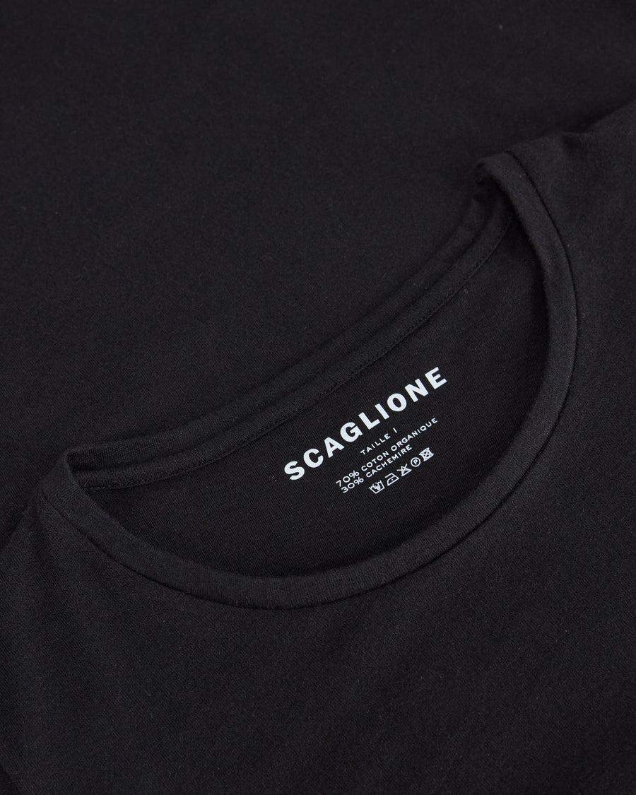 Scaglione ROUNDNECK BASIC CASH/COT NERO Sottocosto