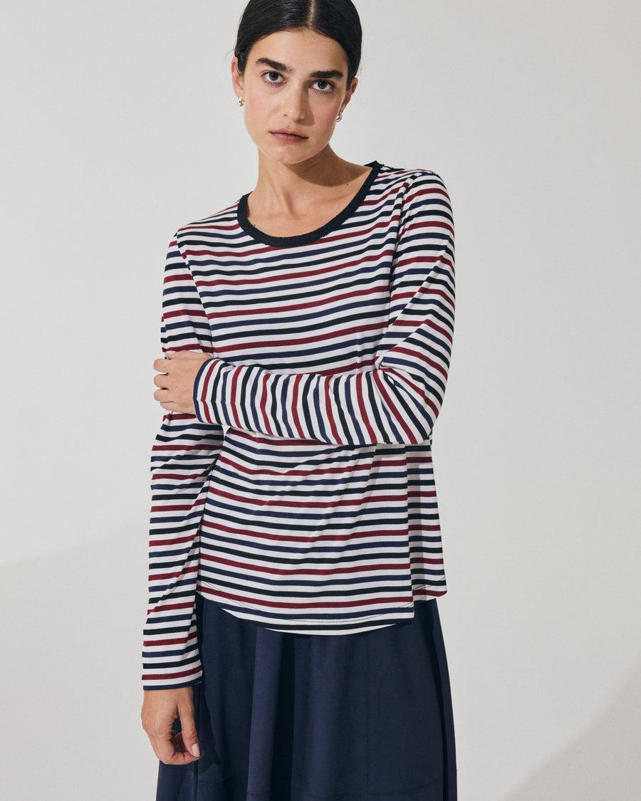 Scaglione ROUNDNECK RIGA MULTICOLOR BLU Offerta
