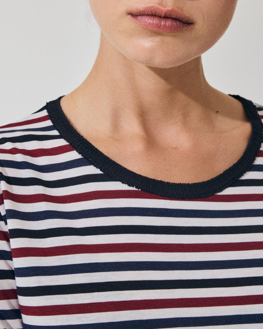 Scaglione ROUNDNECK RIGA MULTICOLOR BLU Offerta