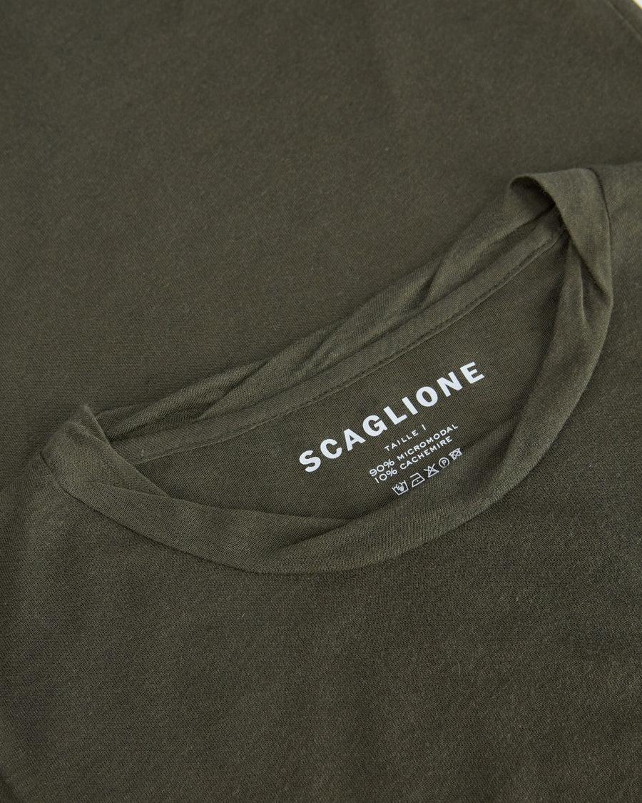 Scaglione ROUNDNECK ULTRALIGHT MICROMODAL KAKI Vendita Calda