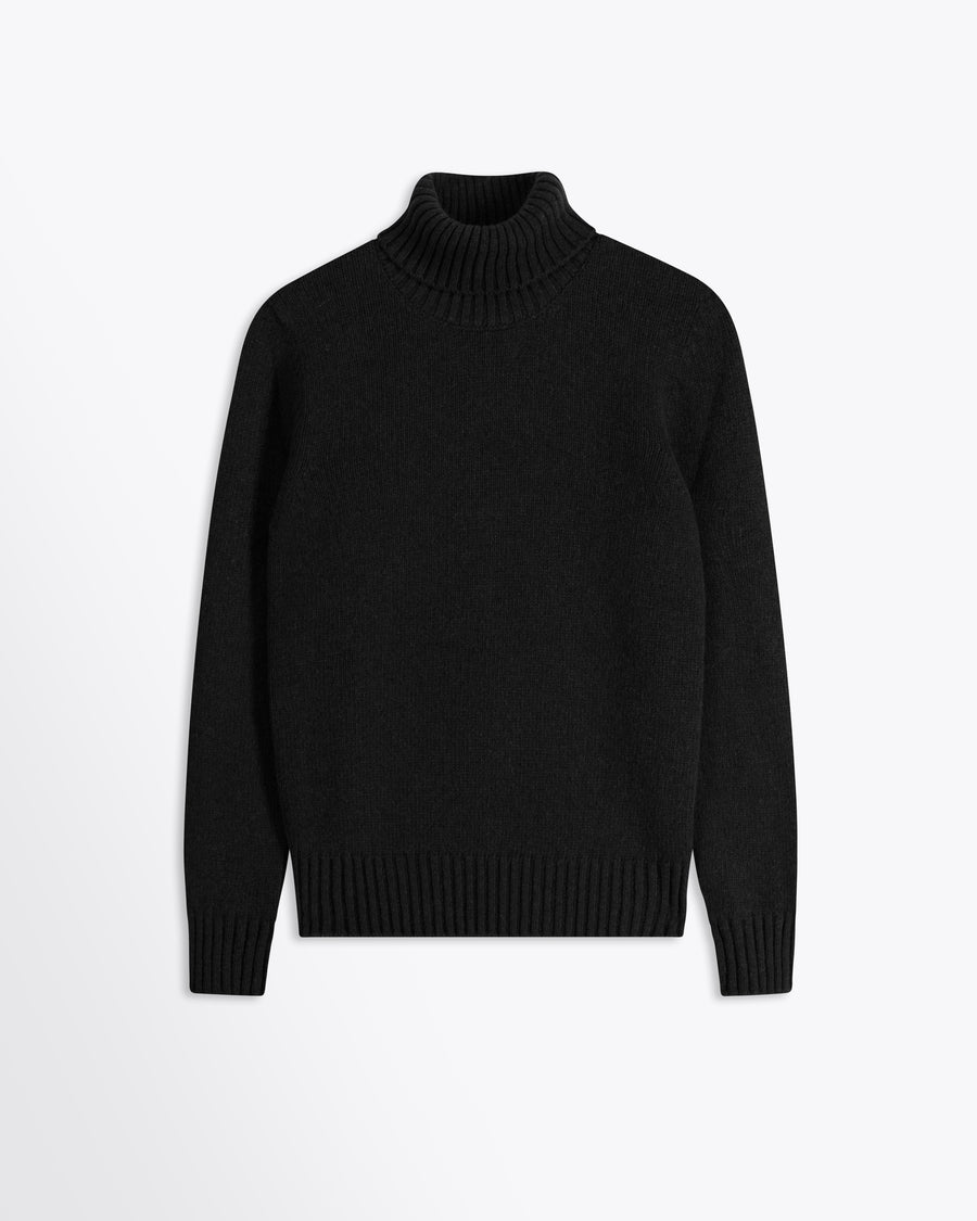 Scaglione TURTLE NECK SOFT HYBRID CASHMERE BLACK 2025