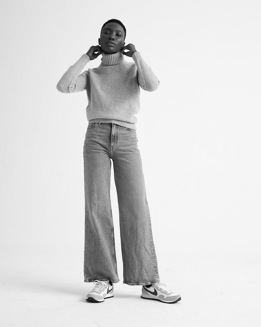 Scaglione TURTLE NECK SEAMLESS PUFFED MILK Vendita